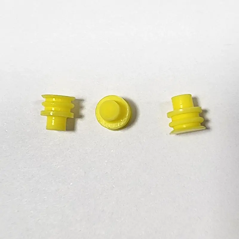 6mm 노란색 방수 커넥터 플러그